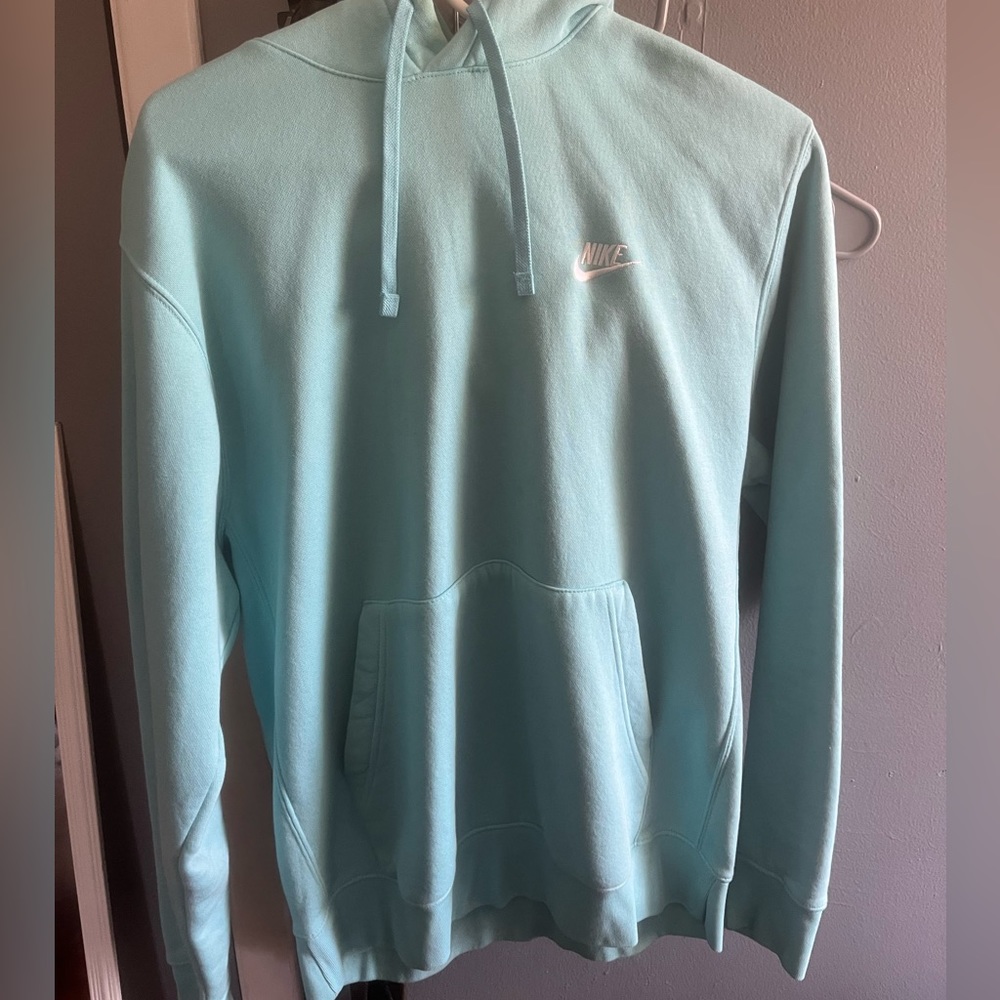 Light Blue Turquoise Nike Hoodie Size Medium